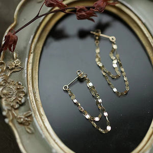18K Gold-Plated,925 sterling silver Care instructions: Avoid wearing during exer earrings in Gold with dangling silhouette