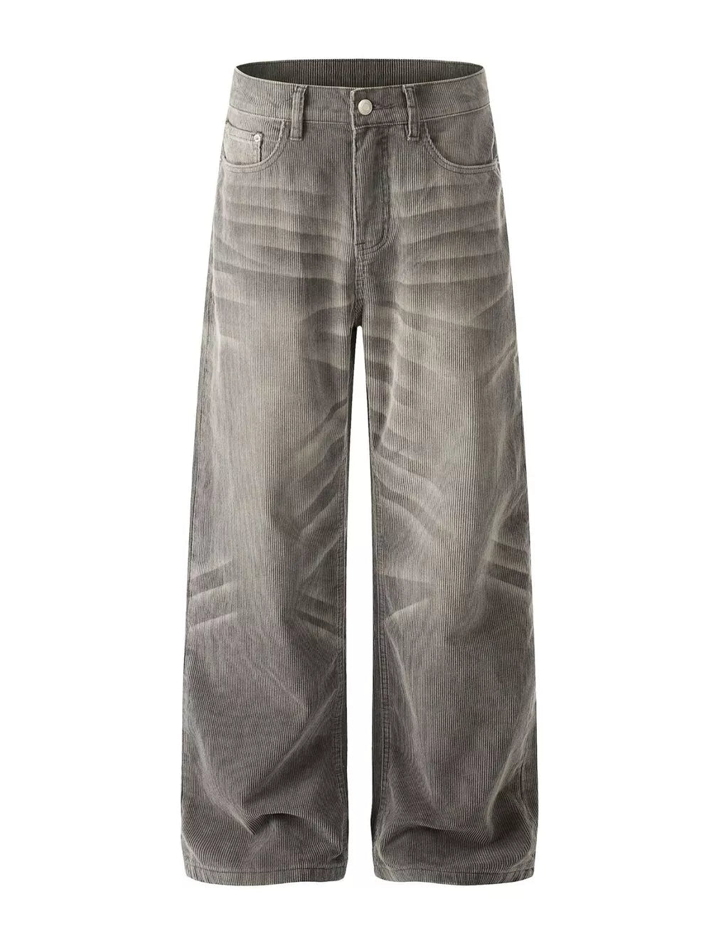 Men S Wide Leg Washed Jeans