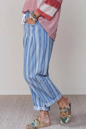 95%cotton,5%spandex Care instructions: Machine wash cold jeans in Light Blue with wide-leg silhouette