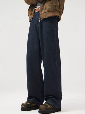 Dark Navy with Men's Vintage Relaxed Fit Jeans
