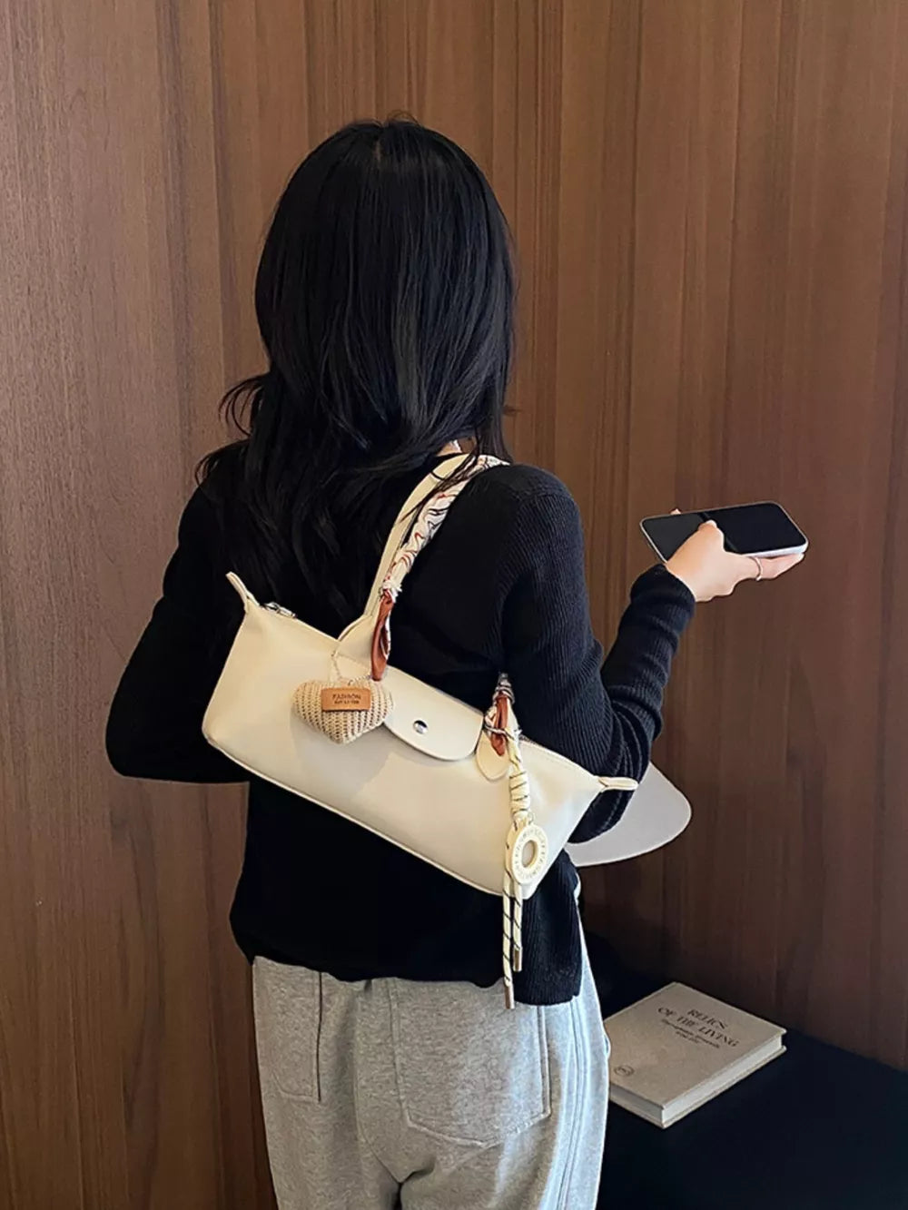 Ivory shoulder bag
