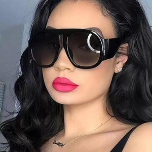 Black sunglasses with N/A and N/A