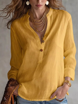 blush pink blouse