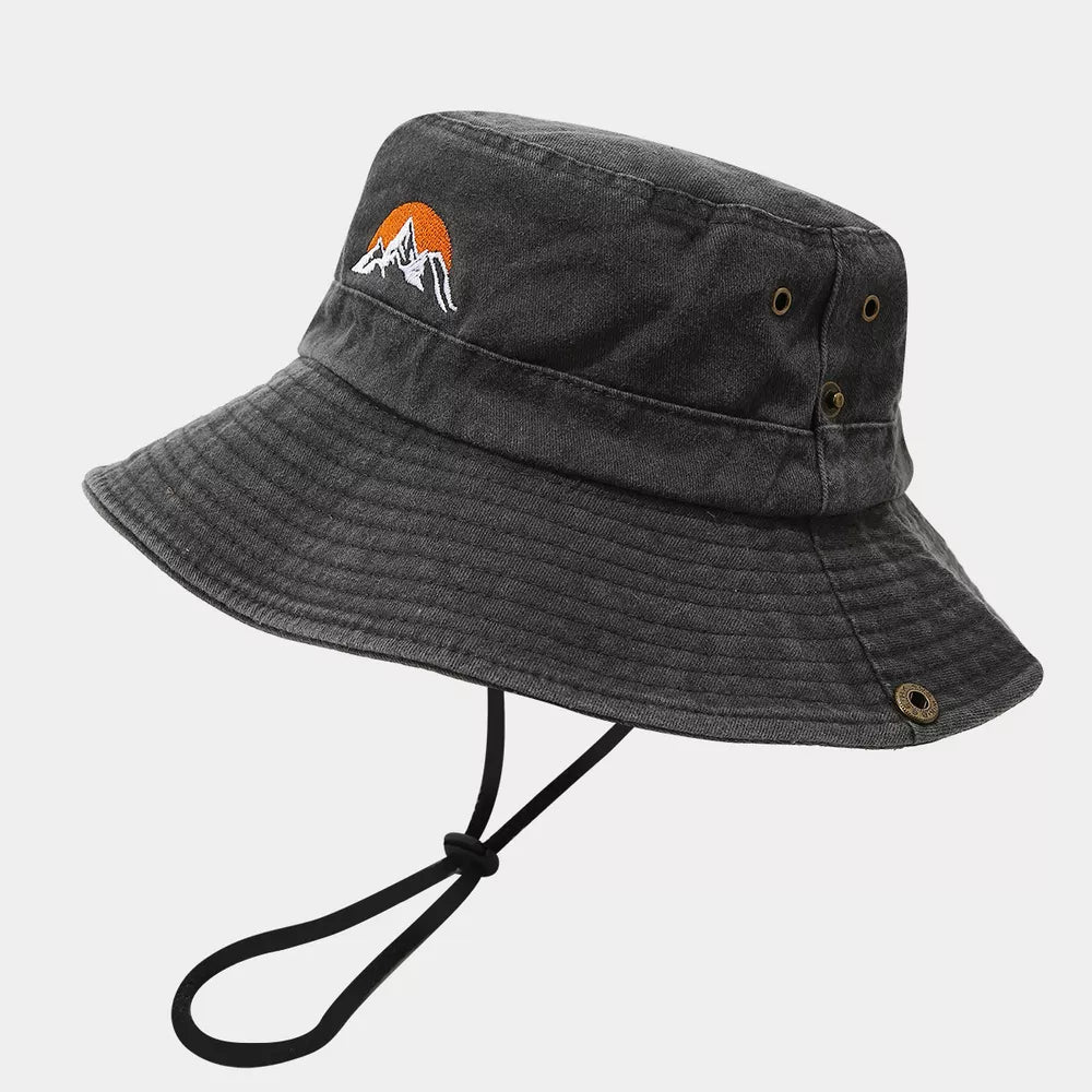 outdoor hat in charcoal with not applicable