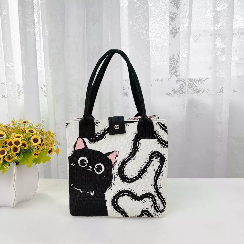 Style A Cartoon Portable Medium Tote Bag