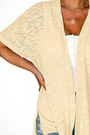 Blush Pink relaxed cardigan with open front
