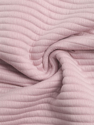 sweatshirt in Pink with zipper and hip-length