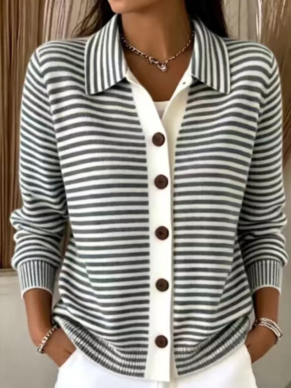 100% polyester Care instructions: Machine wash cold cardigan in Black with regular silhouette
