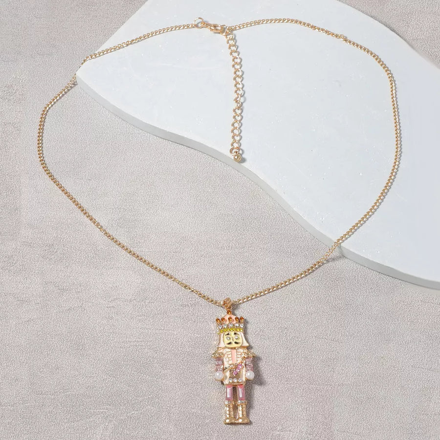 18K Gold-Plated, Zinc alloy, Rhinestone Care instructions: Avoid wearing during necklace in white with pendant necklace