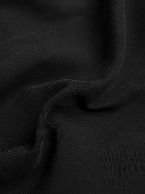 Black ribbed fabric texture