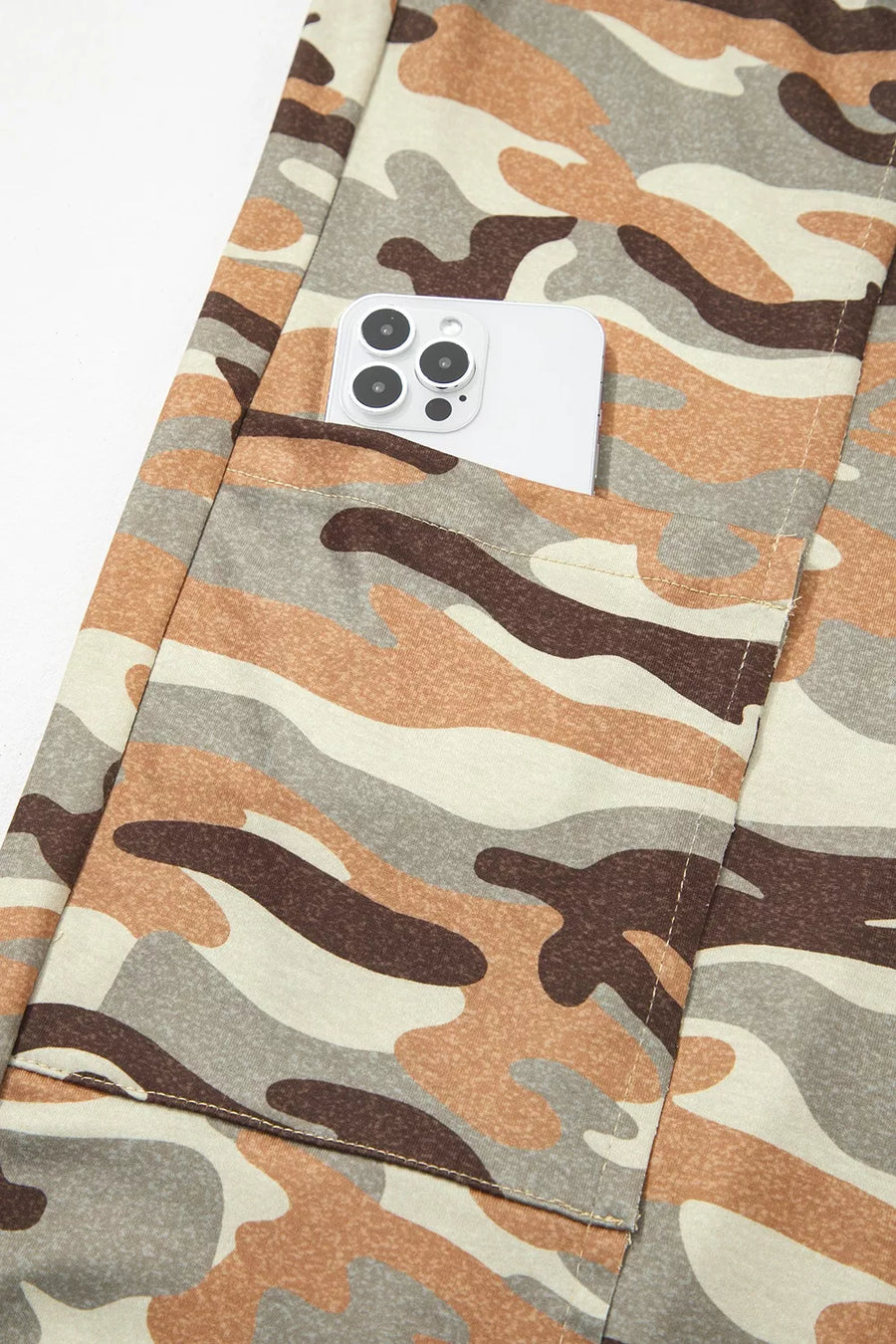 Camouflage Printed Drawstring Jogger Pants option 9