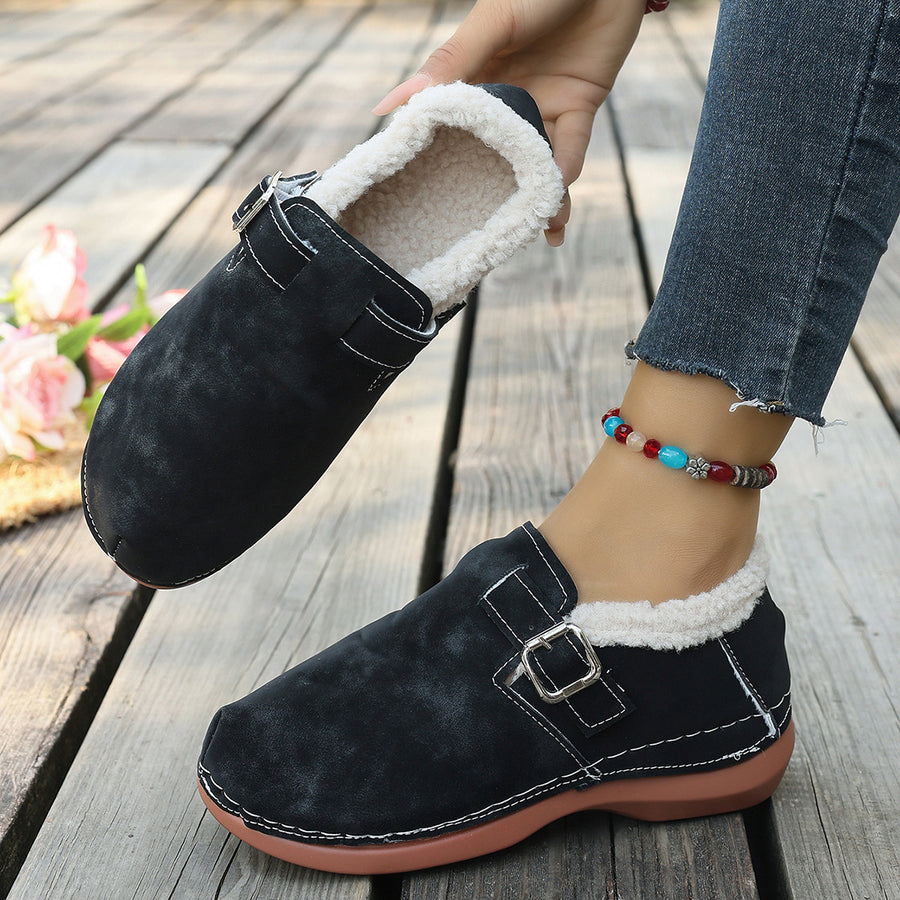 Polyester,Fluff,Rubber Imported Size &amp loafers in Royal Blue with flats silhouette