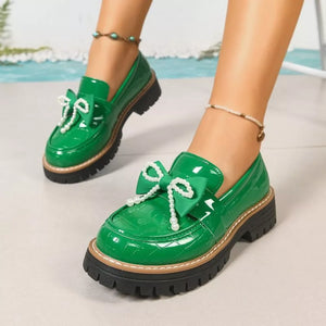 PU Leather,Rubber Imported Size &amp loafer in white with regular silhouette