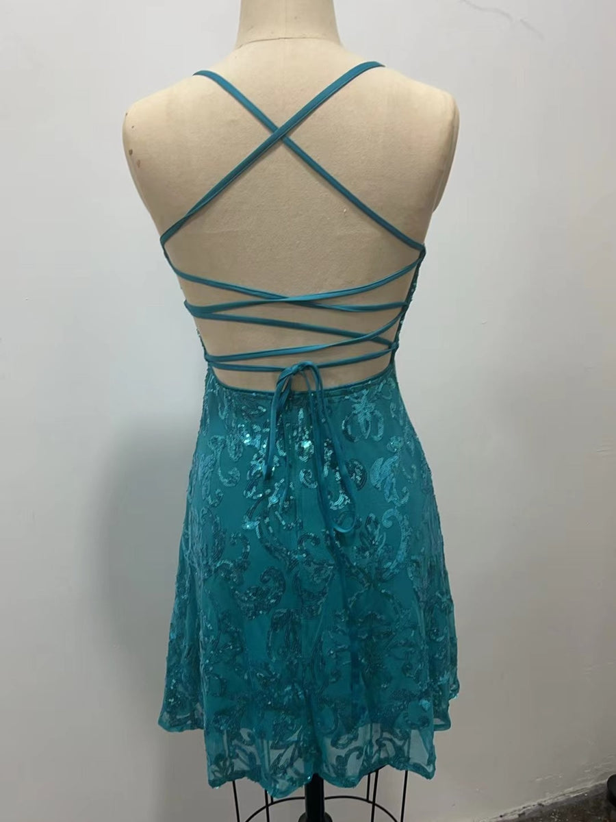 mint green mini dress