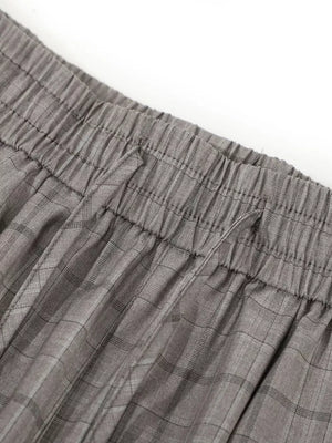 Men's Plaid Wide-leg Pants option 5