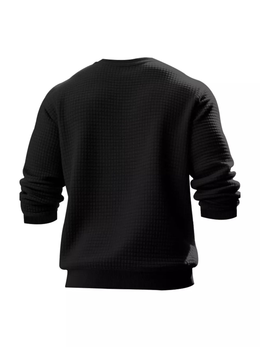 classic sweatshirt in White with crew neck