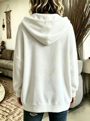100% polyester Care instructions: Machine wash cold hoodie in Brown with relaxed silhouette