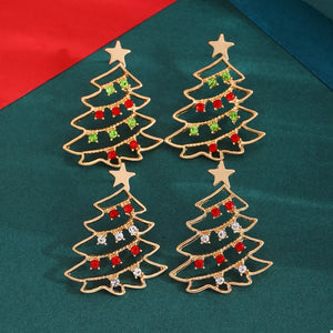 18K Gold-Plated, Alloy, Zircon Care instructions: Avoid wearing during exercise, earrings in red with novelty shape
