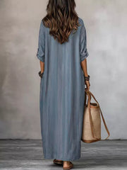 Camel maxi dress with maxi and pullover