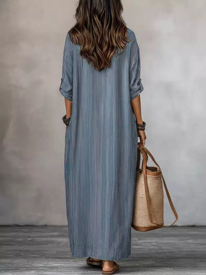 Camel maxi dress with maxi and pullover