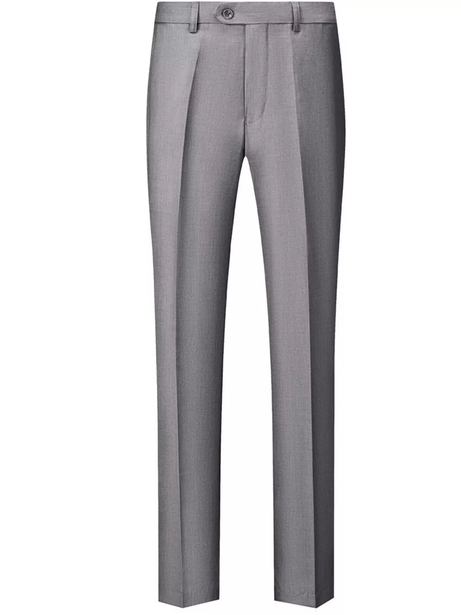 Sky Blue Men's Slim Fit Full Size Dress Pants