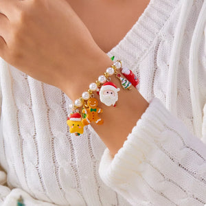 Synthetic Pearl, 18K Gold-Plated, Resin, Zinc alloy Care instructions: Avoid wea bracelet in gold with straight silhouette