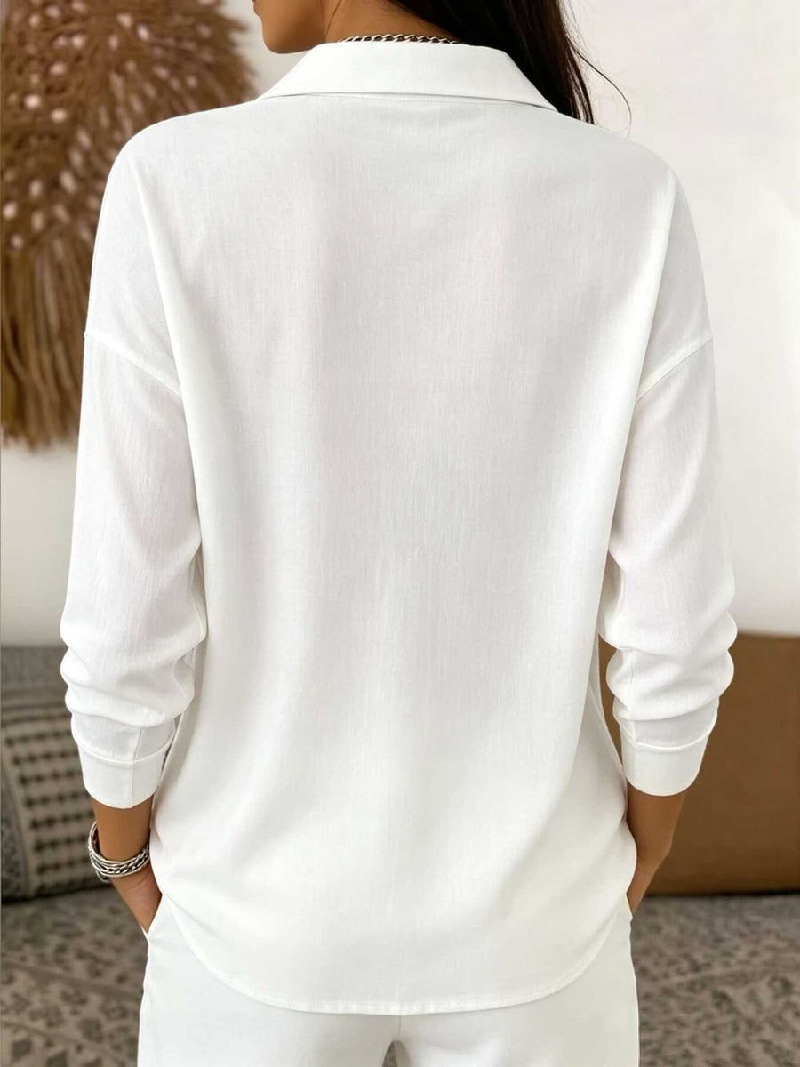 blouse featuring waffle knit in Pink with 100% polyester Care instructions: Machine wash cold texture