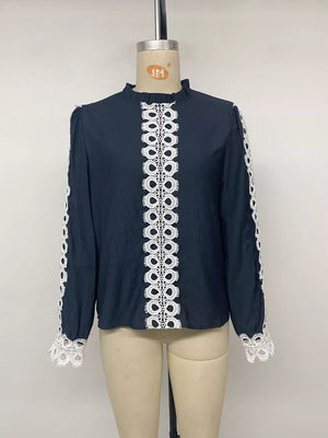 navy blue blouse