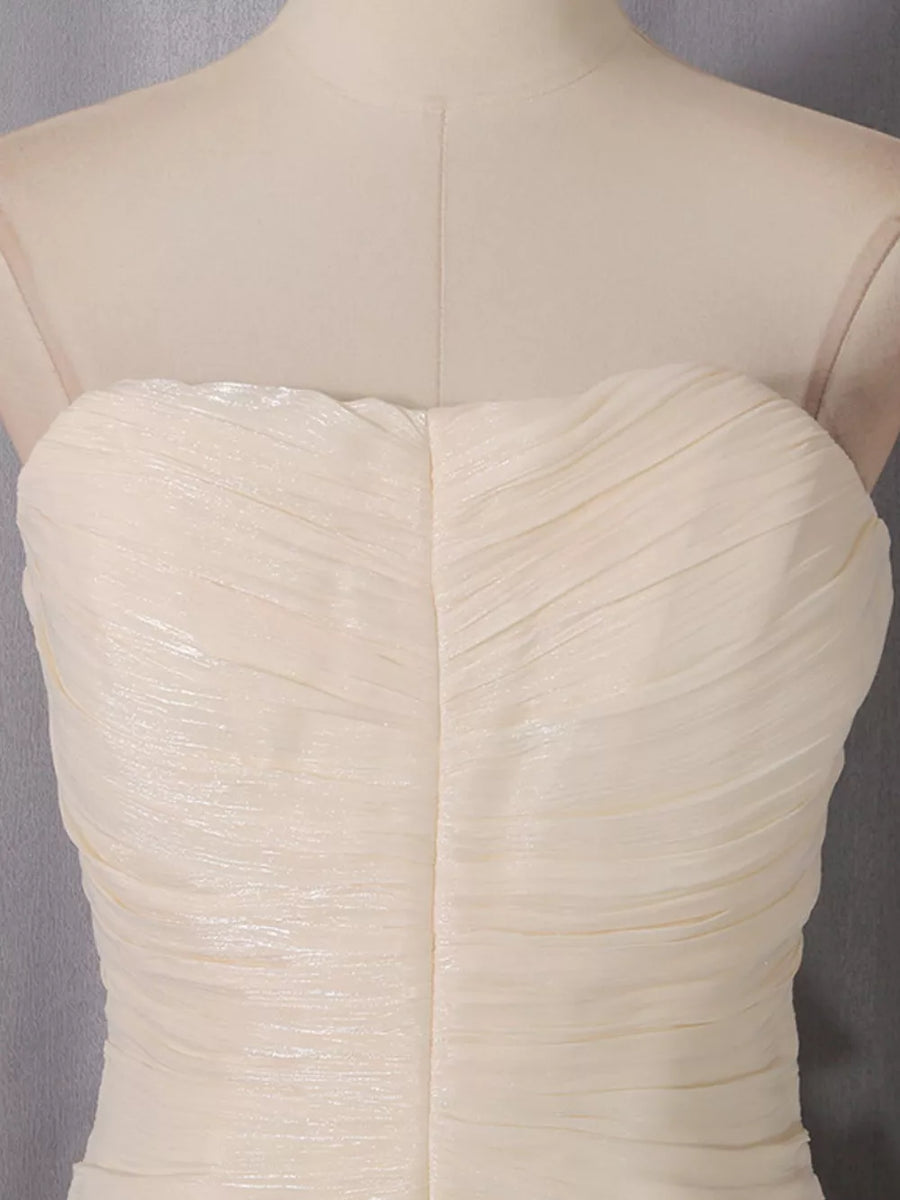 Strapless Ruffle Ruched Mini Dress option 6