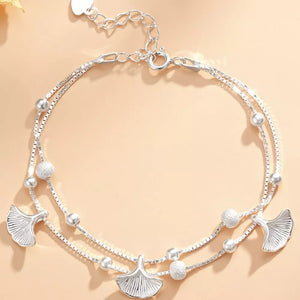 bracelet featuring botanical in Silver with 925 sterling silver Care instructions: Avoid wearing during exercise, as sweat w