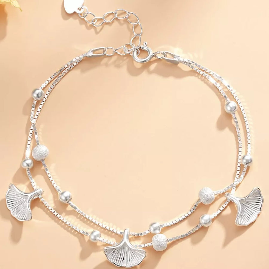 bracelet featuring botanical in Silver with 925 sterling silver Care instructions: Avoid wearing during exercise, as sweat w