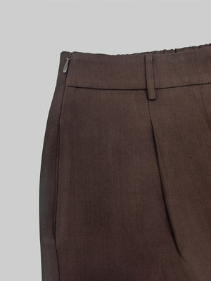 classic suit set in Brown with notch lapel