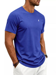 Red Men's Classic Fit Crew Neck T-shirt Plus Size