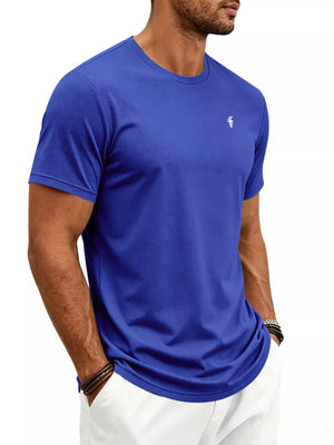 Red Men's Classic Fit Crew Neck T-shirt Plus Size
