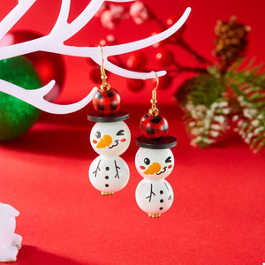 orange earrings with 2.8 inches and hook