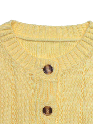 Button Up Dropped Shoulder Cardigan option 7