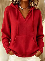 athleisure pullover hoodie in Dark Gray with hooded