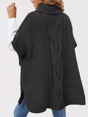 turtleneck sweater featuring cable knit in Apricot with 100% polyester Care instructions: Machine wash cold texture
