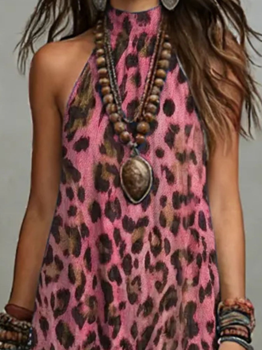 bohemian maxi dress in Green with halter