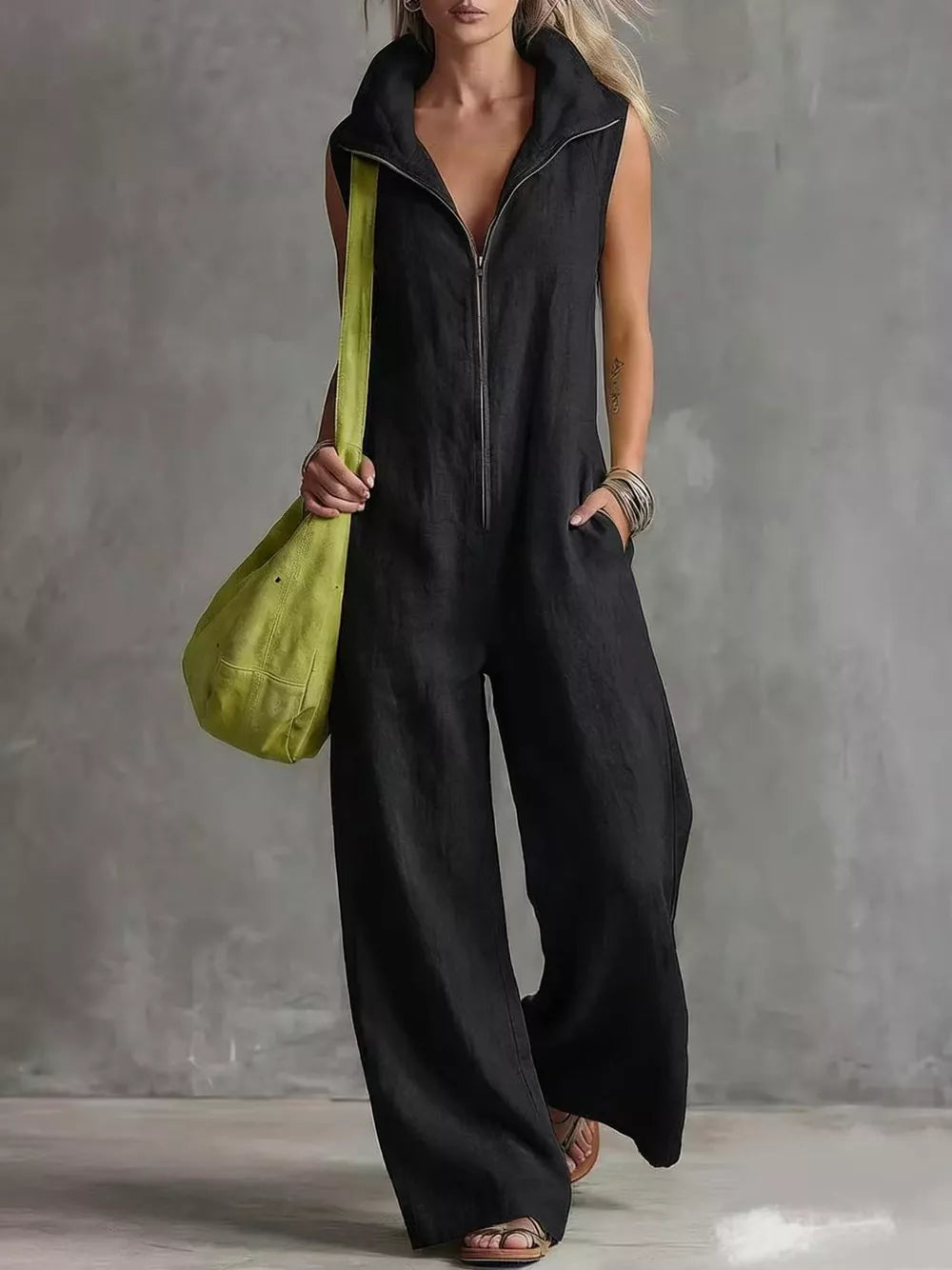 red jumpsuit