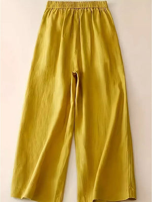 High-waisted Wide-leg Cropped Pants in this colorway