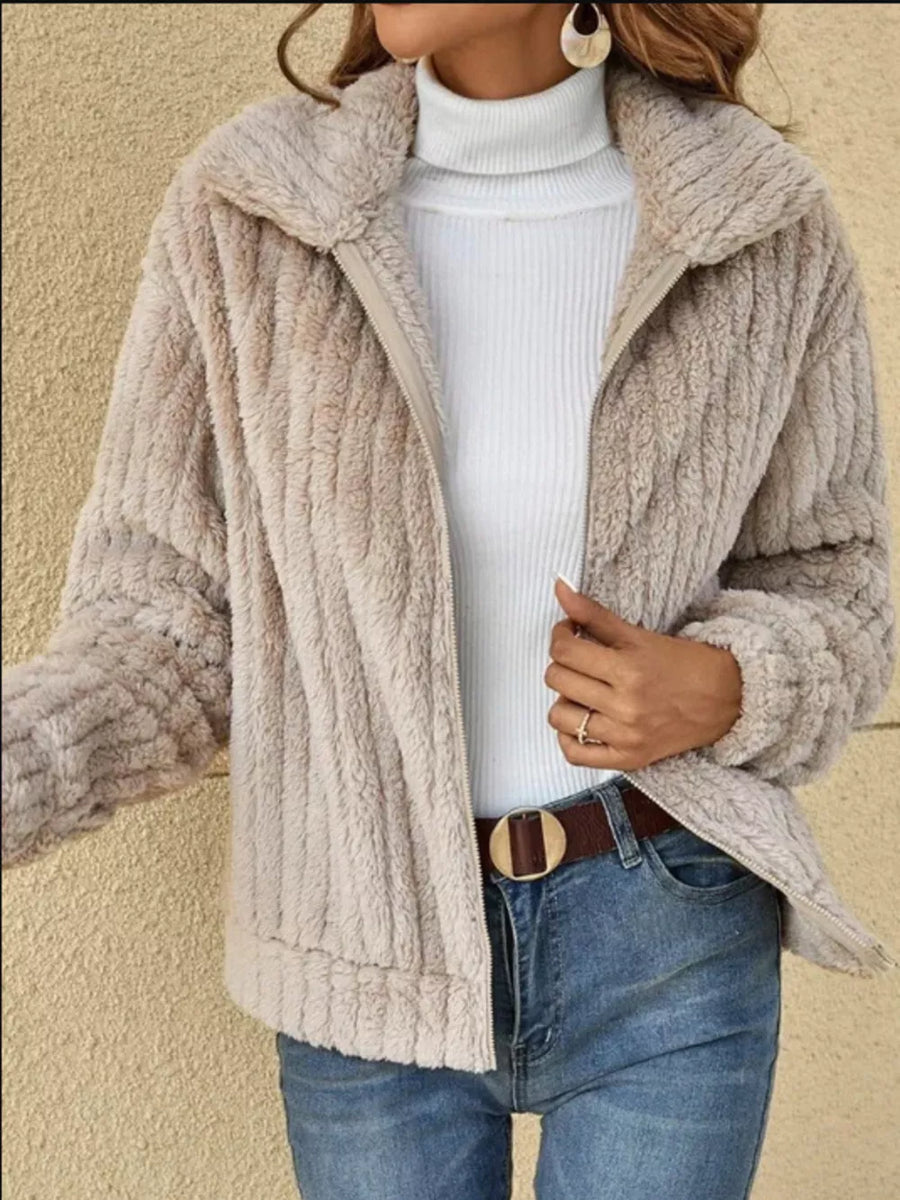 100% polyester Care instructions: Machine wash cold faux fur coat in Pink with regular silhouette