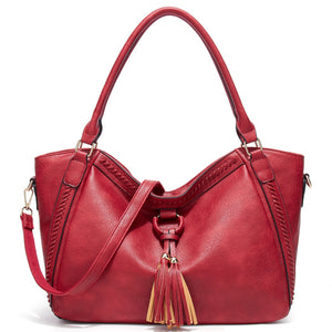 Burgundy shoulder bag