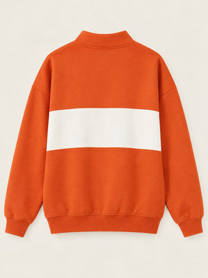 Polyester 95% Care instructions: Machine wash sweatshirt in terracotta with relaxed silhouette