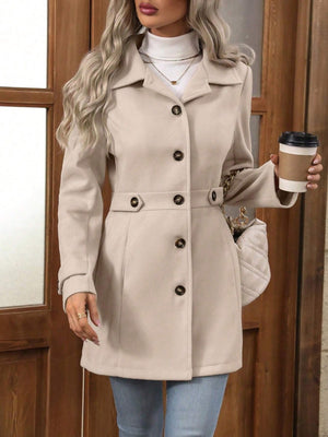 100% polyester Care instructions: Machine wash cold overcoat in Black with regular silhouette