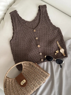 cream sweater vest