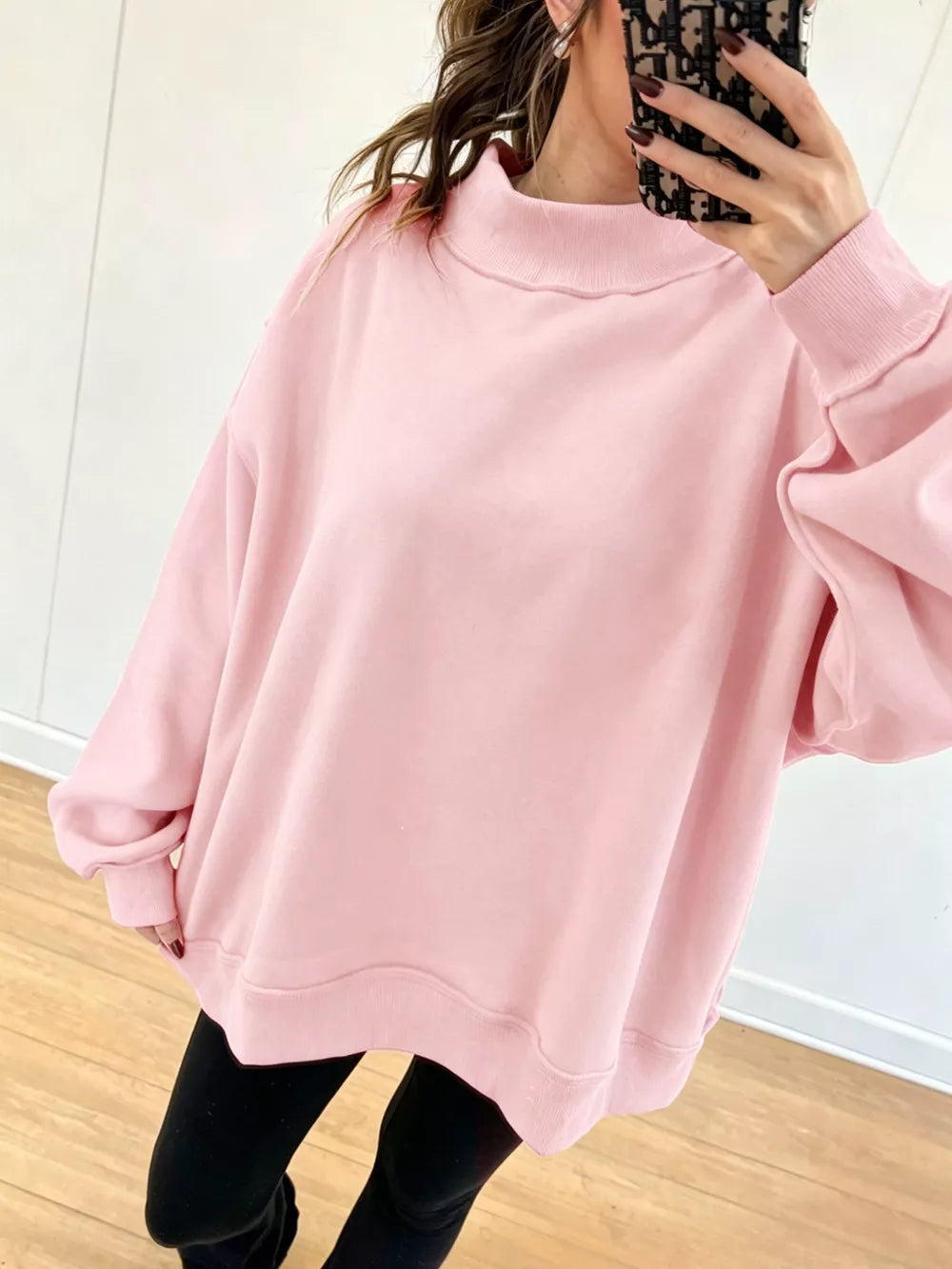 red sweatshirt