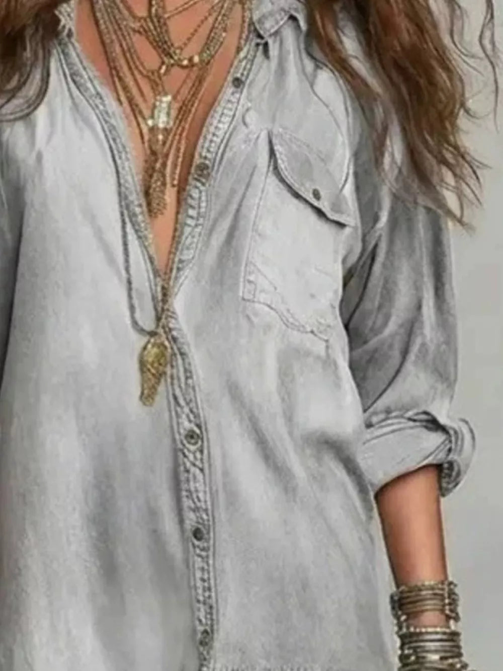 shirt dress in White