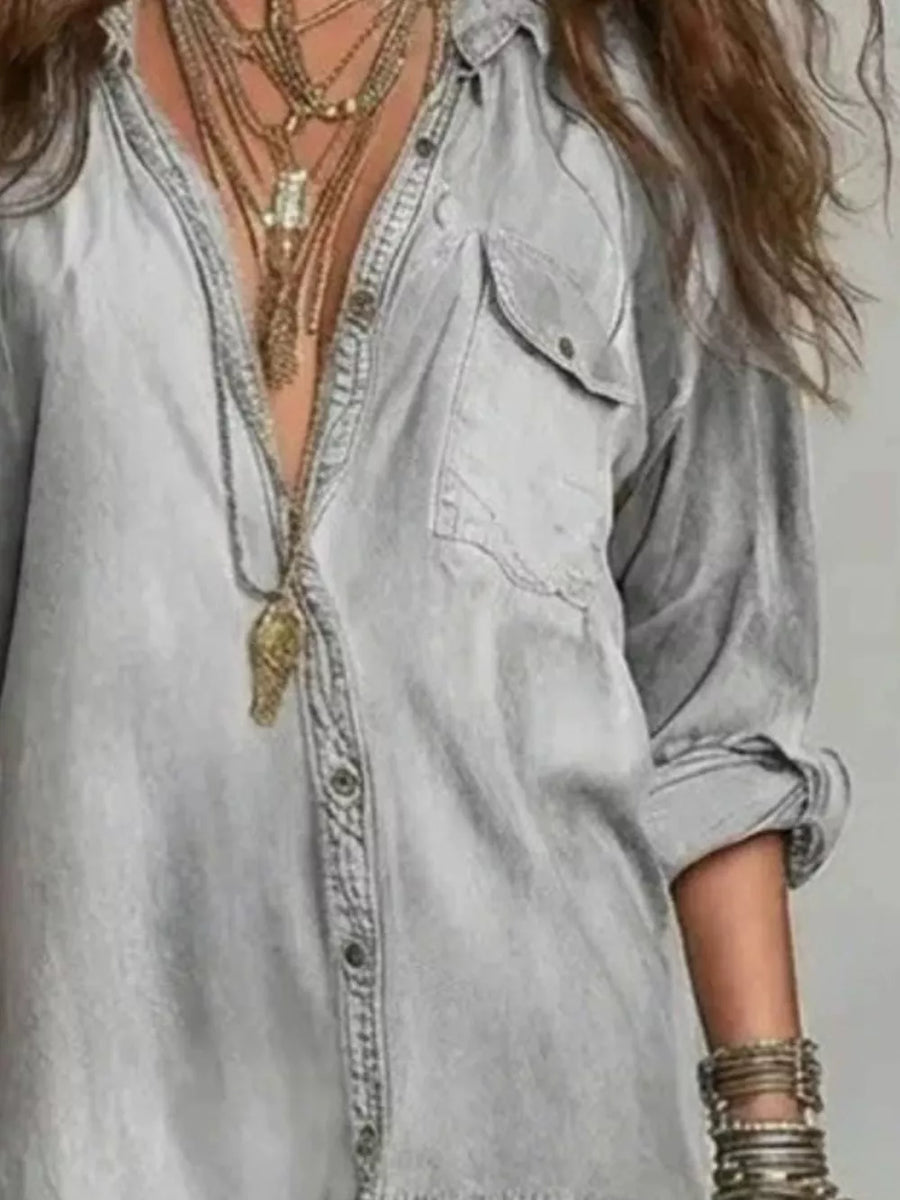 shirt dress in White
