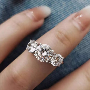 4 Carat Moissanite Sterling Silver Ring option 5
